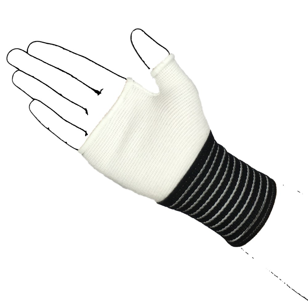 White palm hand with strap