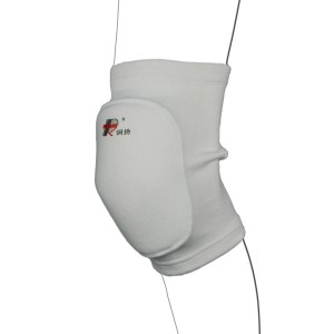 White Padded Pull Up Adjustable Knee Support