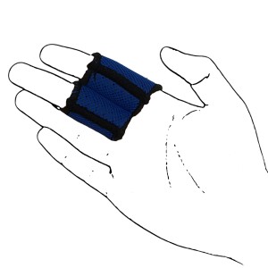 Blue Neoprene Finger Protector Sleeve