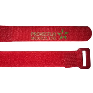 Red Reusable Hook and Loop Velcro Straps