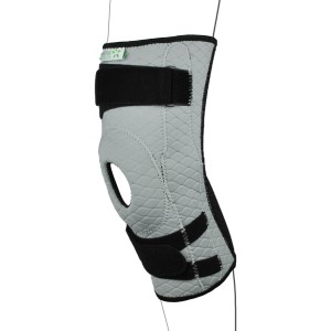 Grey Pull Up Adjustable Knee Support