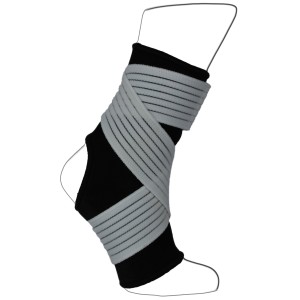 Black Neoprene Ankle Sleeve With Elastic Compression