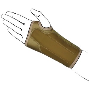 Beige N-Wrap Wrist Brace